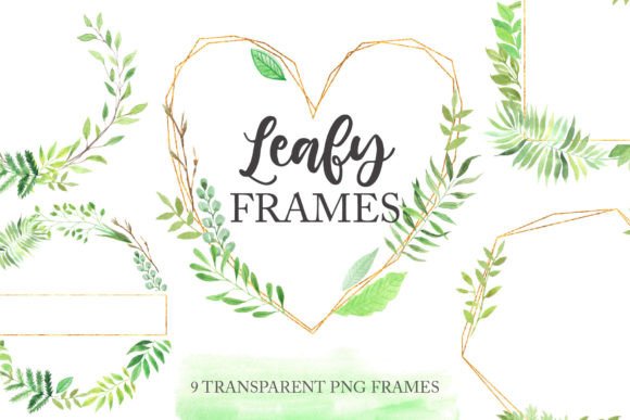 Download Watercolor Greenery Floral Wreaths PNG - Premium Resources